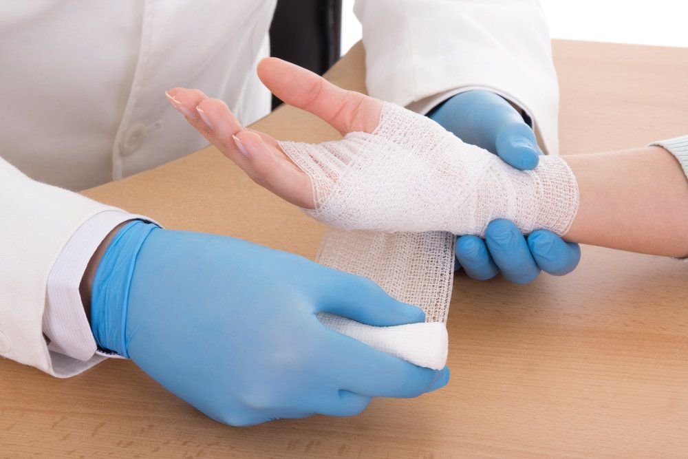 Image of a burn injury victim